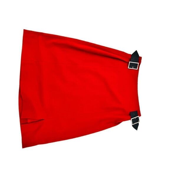 Harold’s skirt  wool cashmere blend  red pencil skirt made In  USA size 2 - Picture 9 of 11
